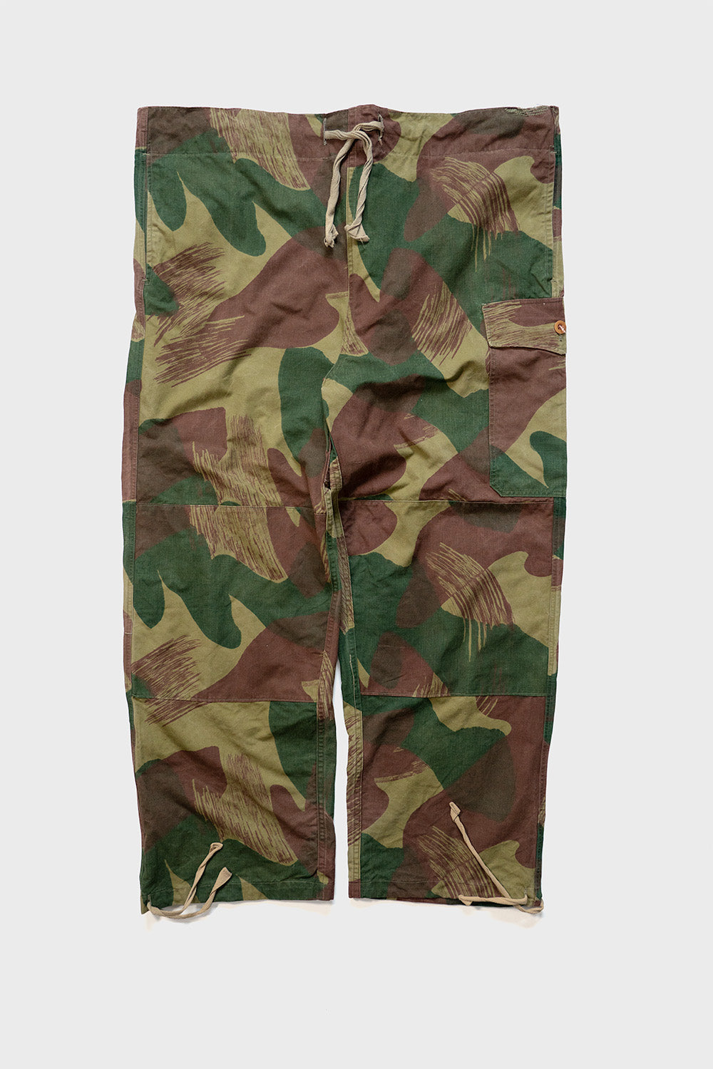 50er Jahre Belgische Armee Brush Stroke Camouflage Over Trousers Frühes Modell „Größe 2”