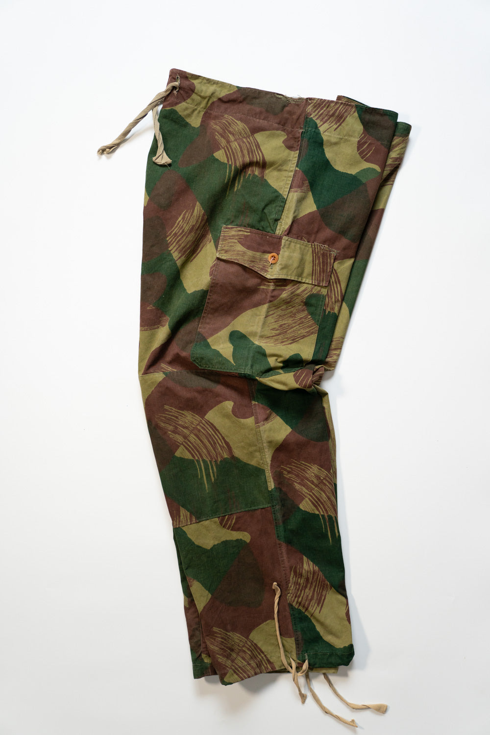 50er Jahre Belgische Armee Brush Stroke Camouflage Over Trousers Frühes Modell „Größe 2”