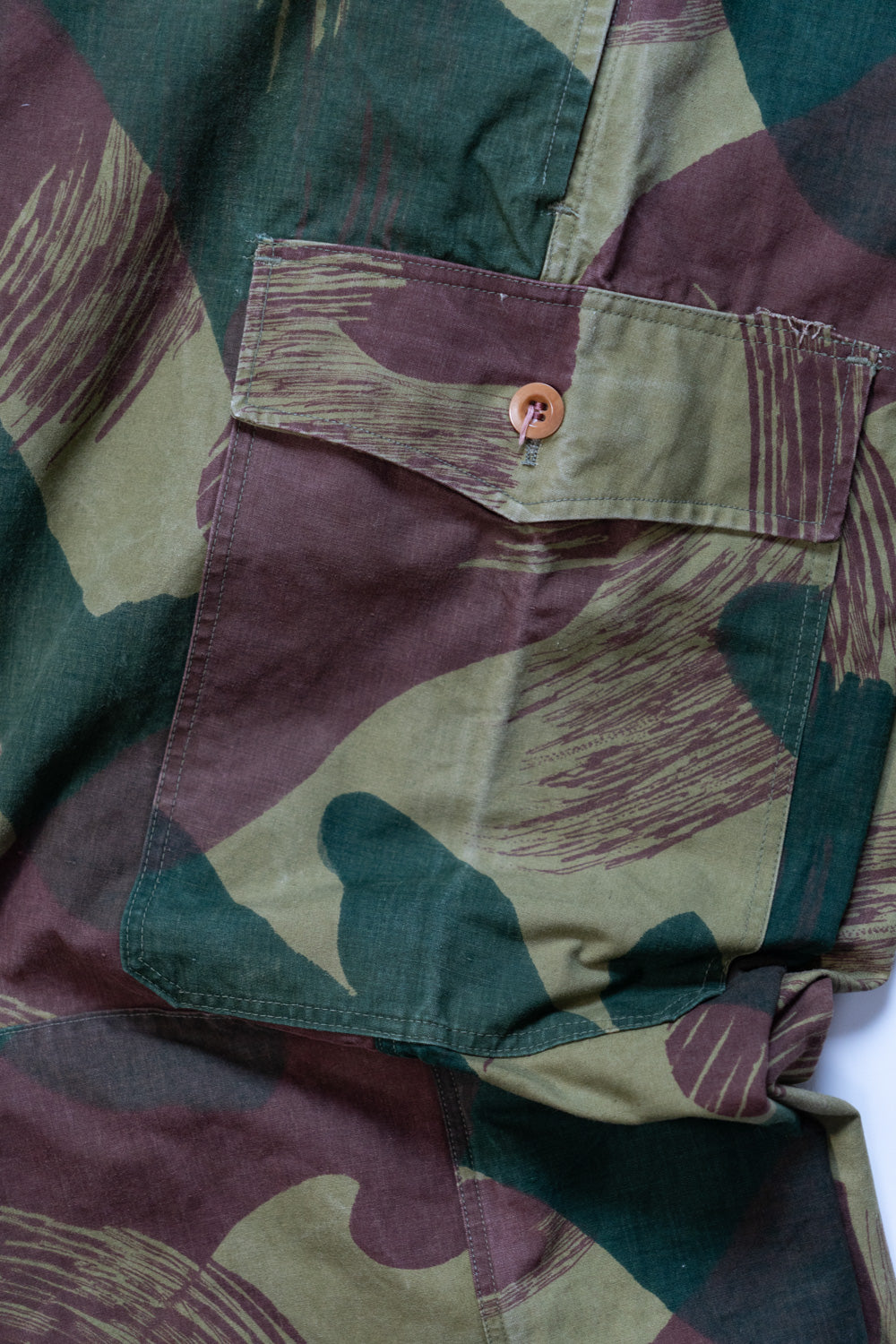 50er Jahre Belgische Armee Brush Stroke Camouflage Over Trousers Frühes Modell „Größe 2”
