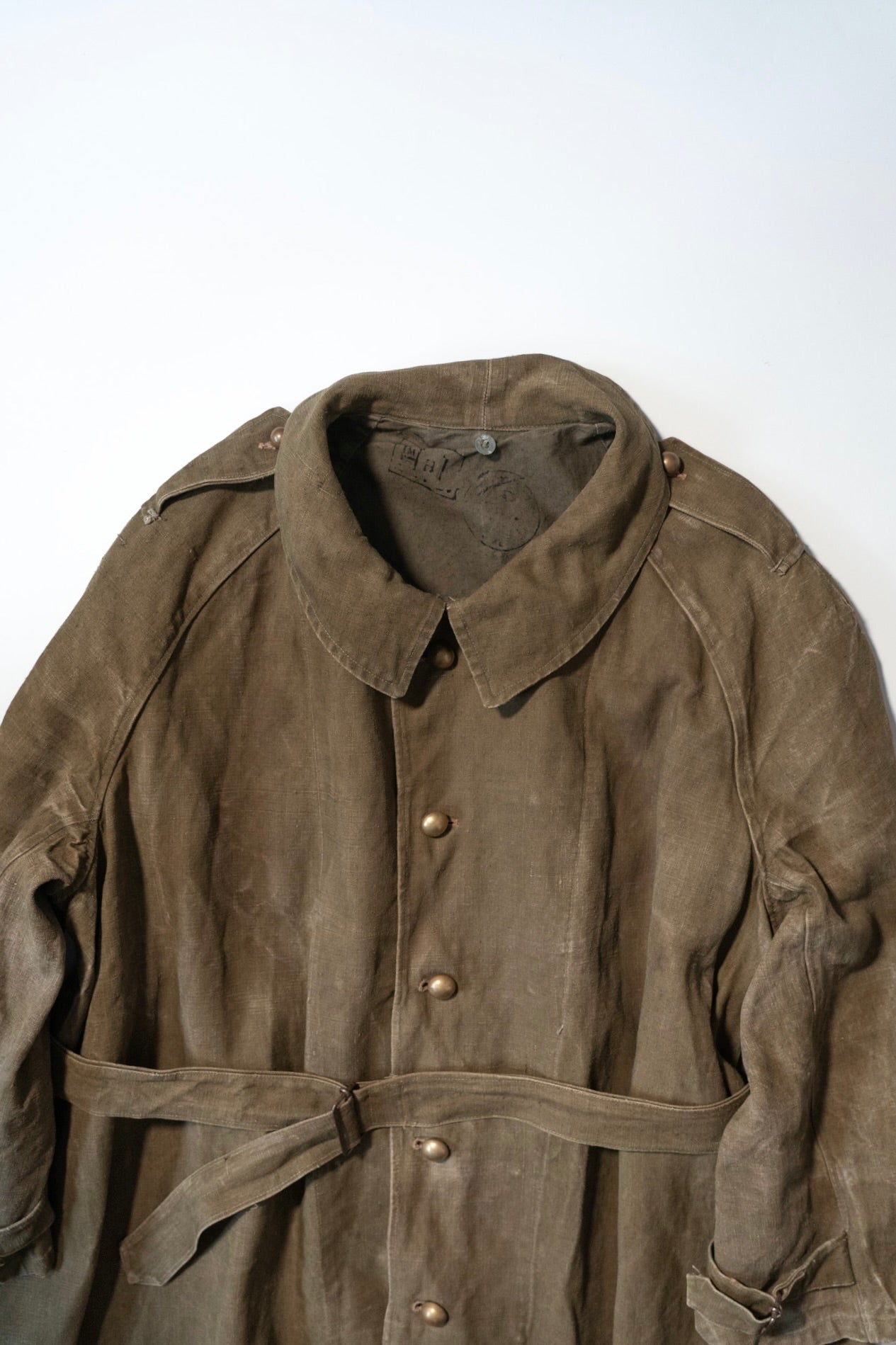 Manteau de moto M35 de l'armée française « Linen »