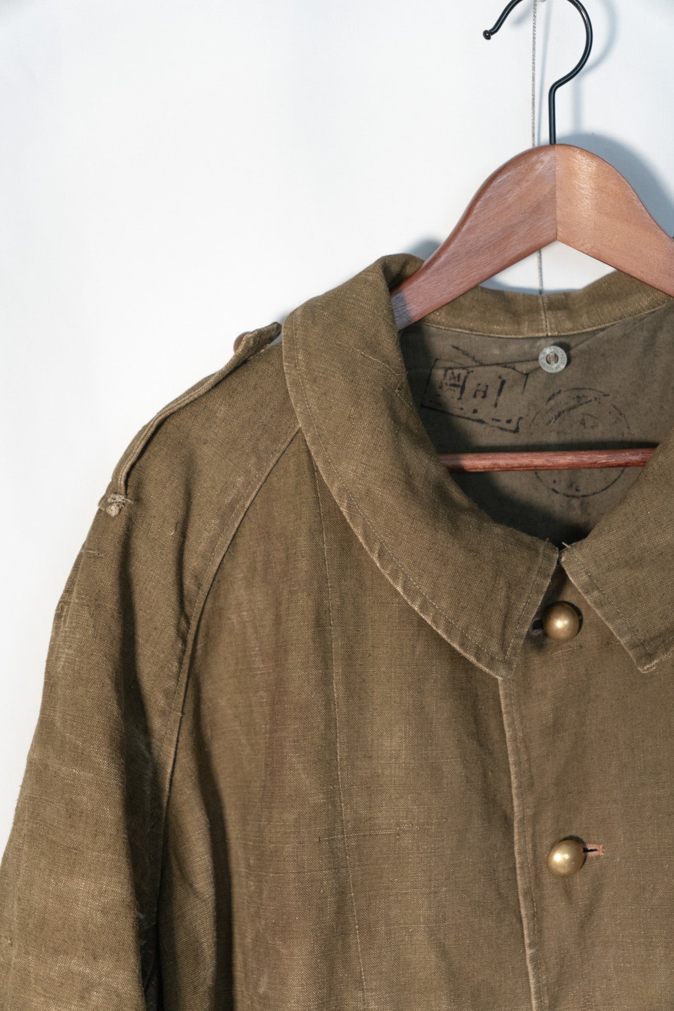 Manteau de moto M35 de l'armée française « Linen »