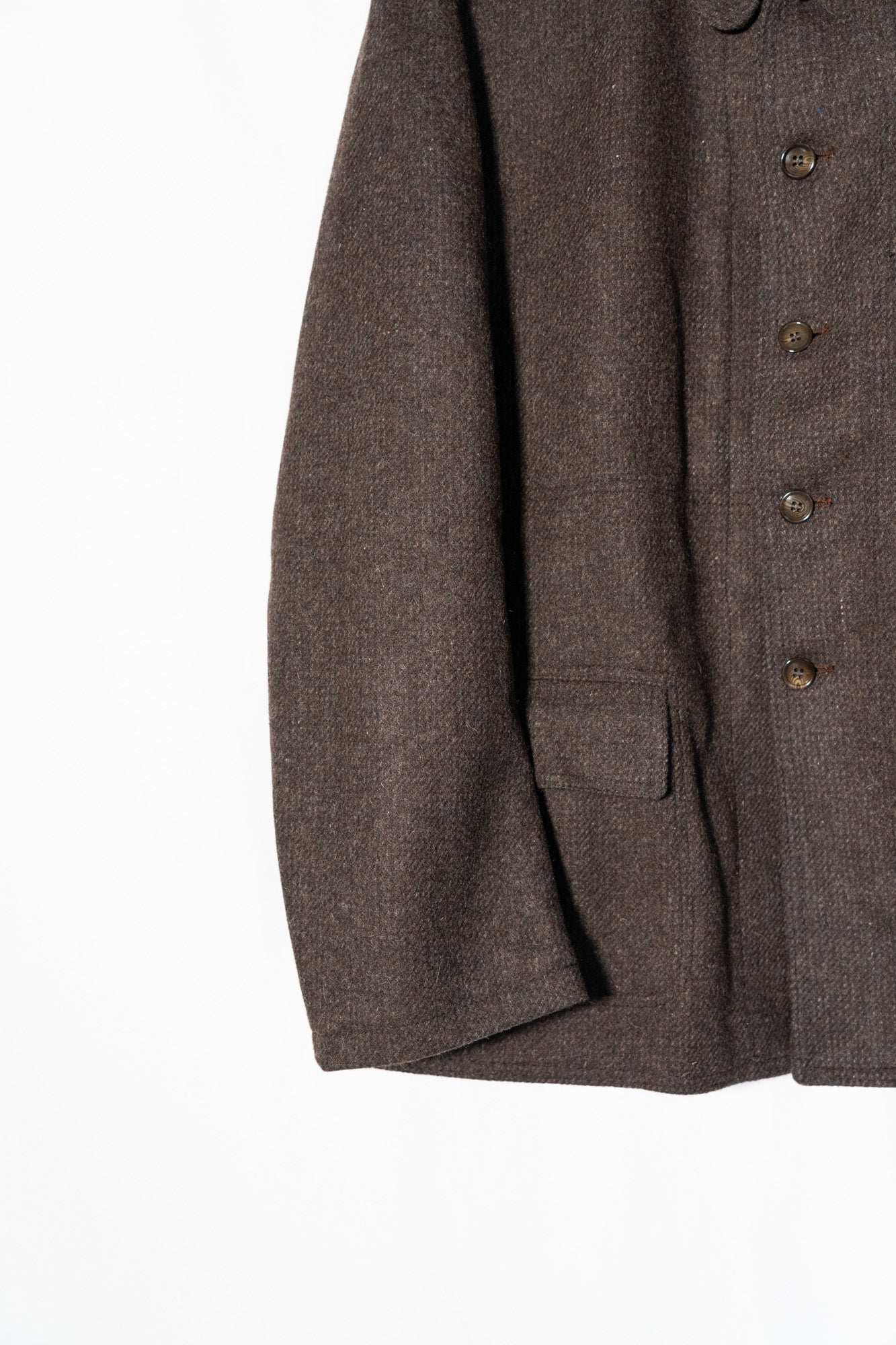 Veste de travail française Pascal en laine « marron » des années 50, DeadStock