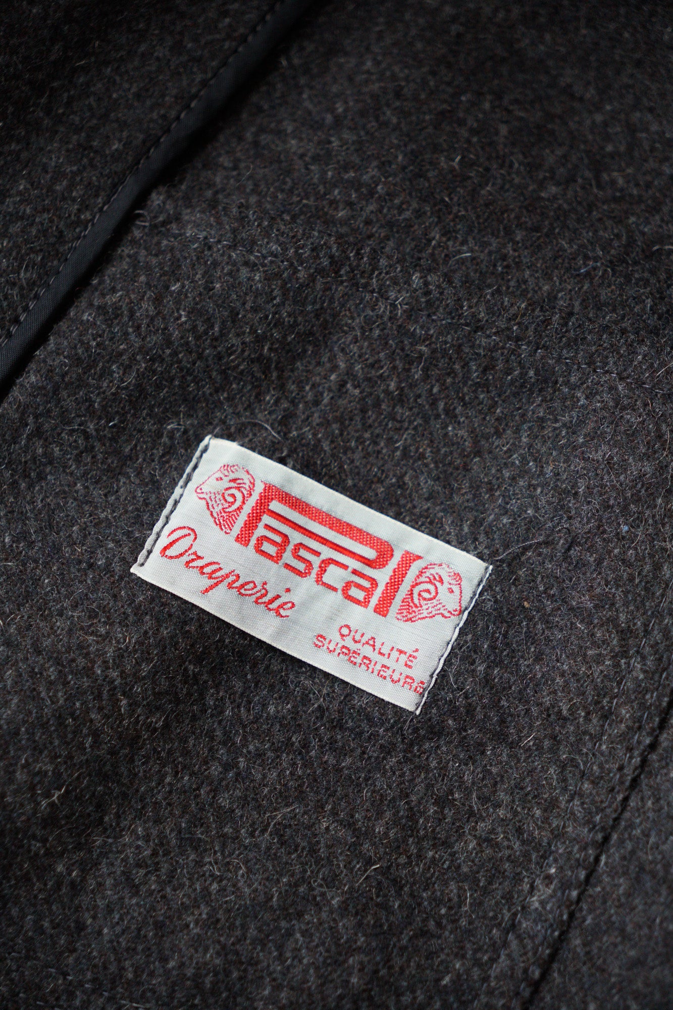 Veste de travail française Pascal en laine « Glay » des années 50, stock mort