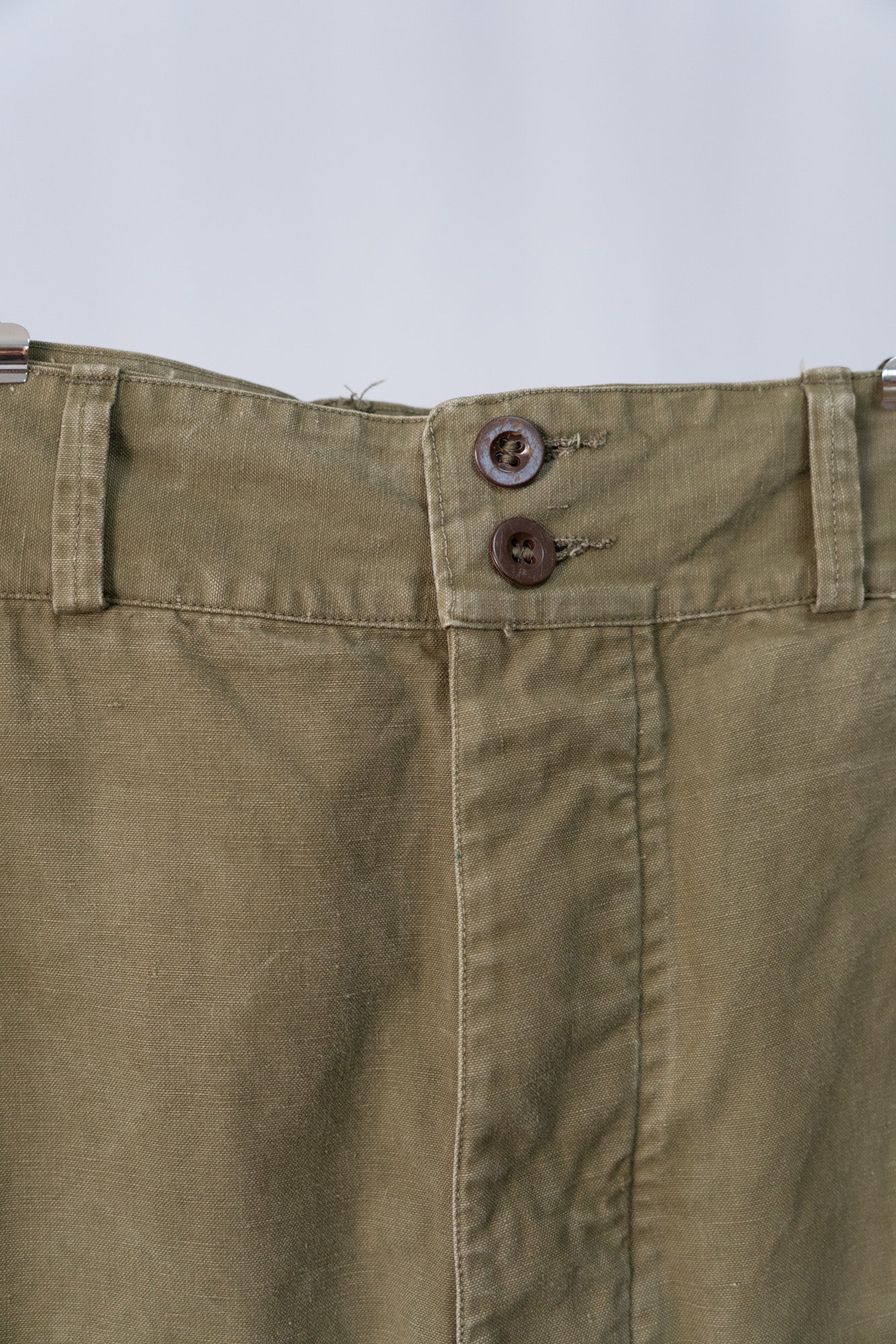 40er Jahre französische Armee M-47 Feldhose, frühes Modell, modifiziert