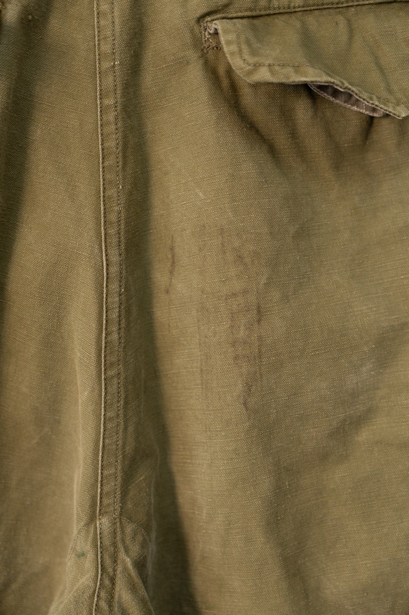 40er Jahre französische Armee M-47 Feldhose, frühes Modell, modifiziert