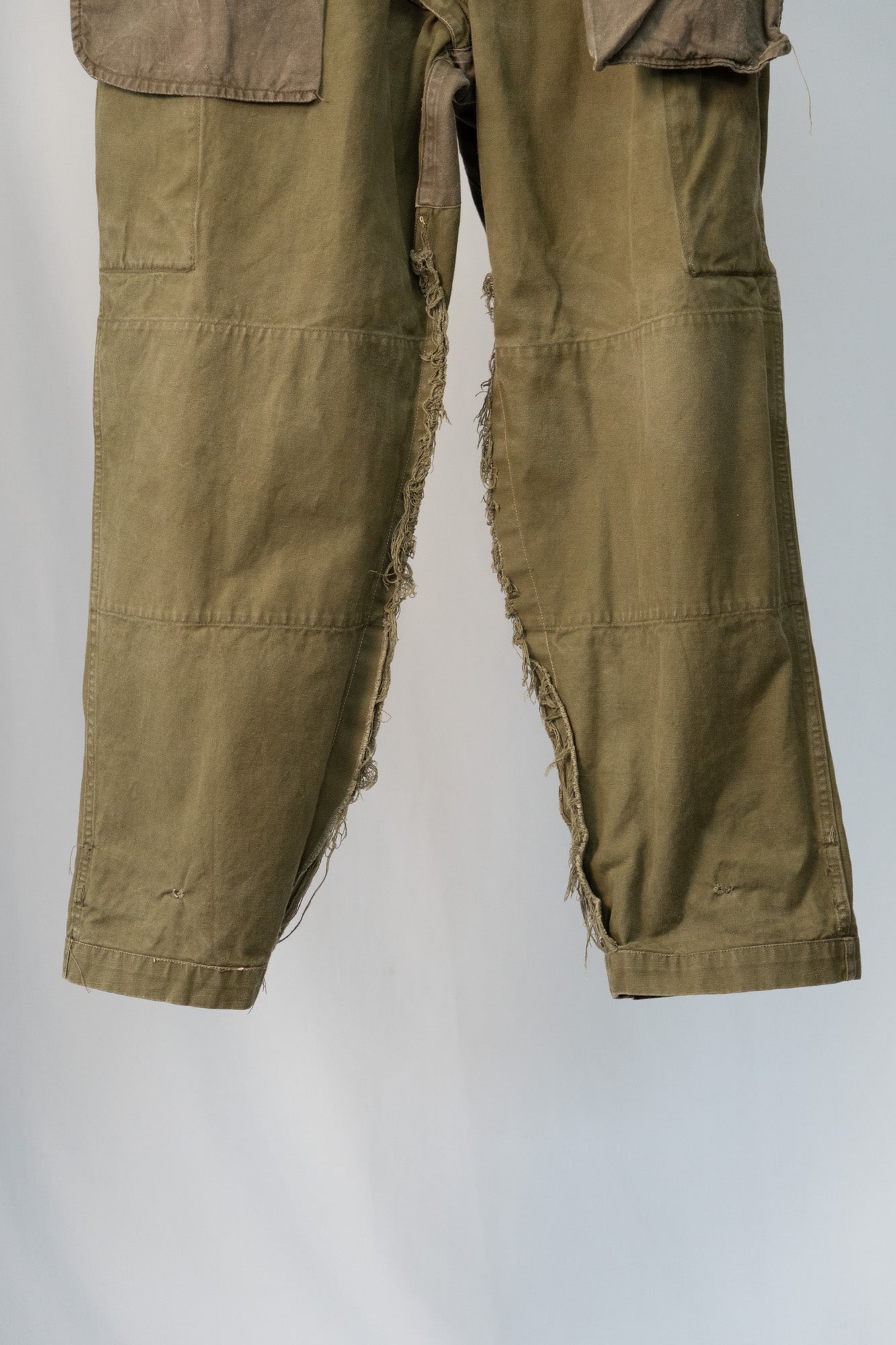 40er Jahre französische Armee M-47 Feldhose, frühes Modell, modifiziert