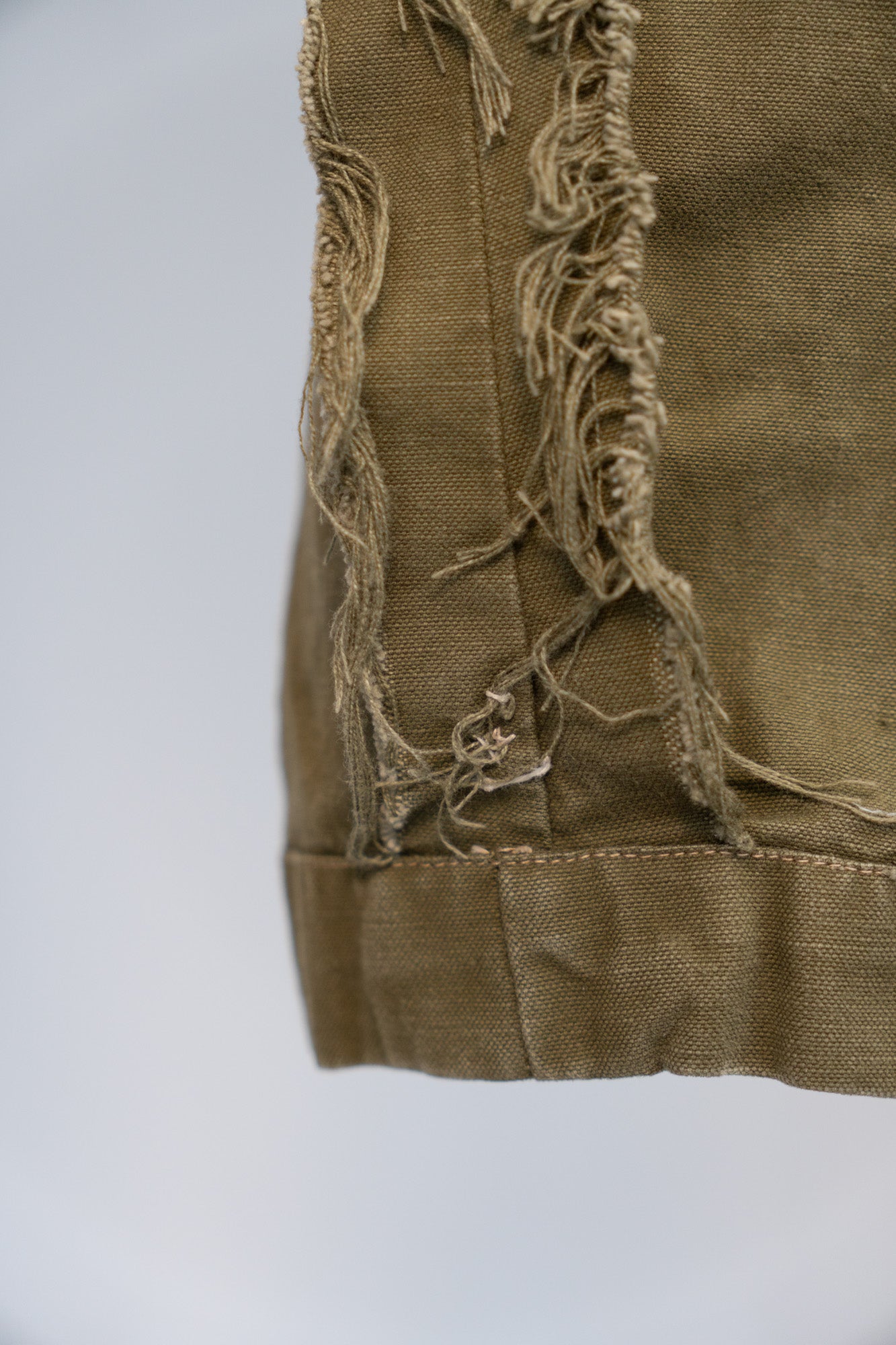 40er Jahre französische Armee M-47 Feldhose, frühes Modell, modifiziert