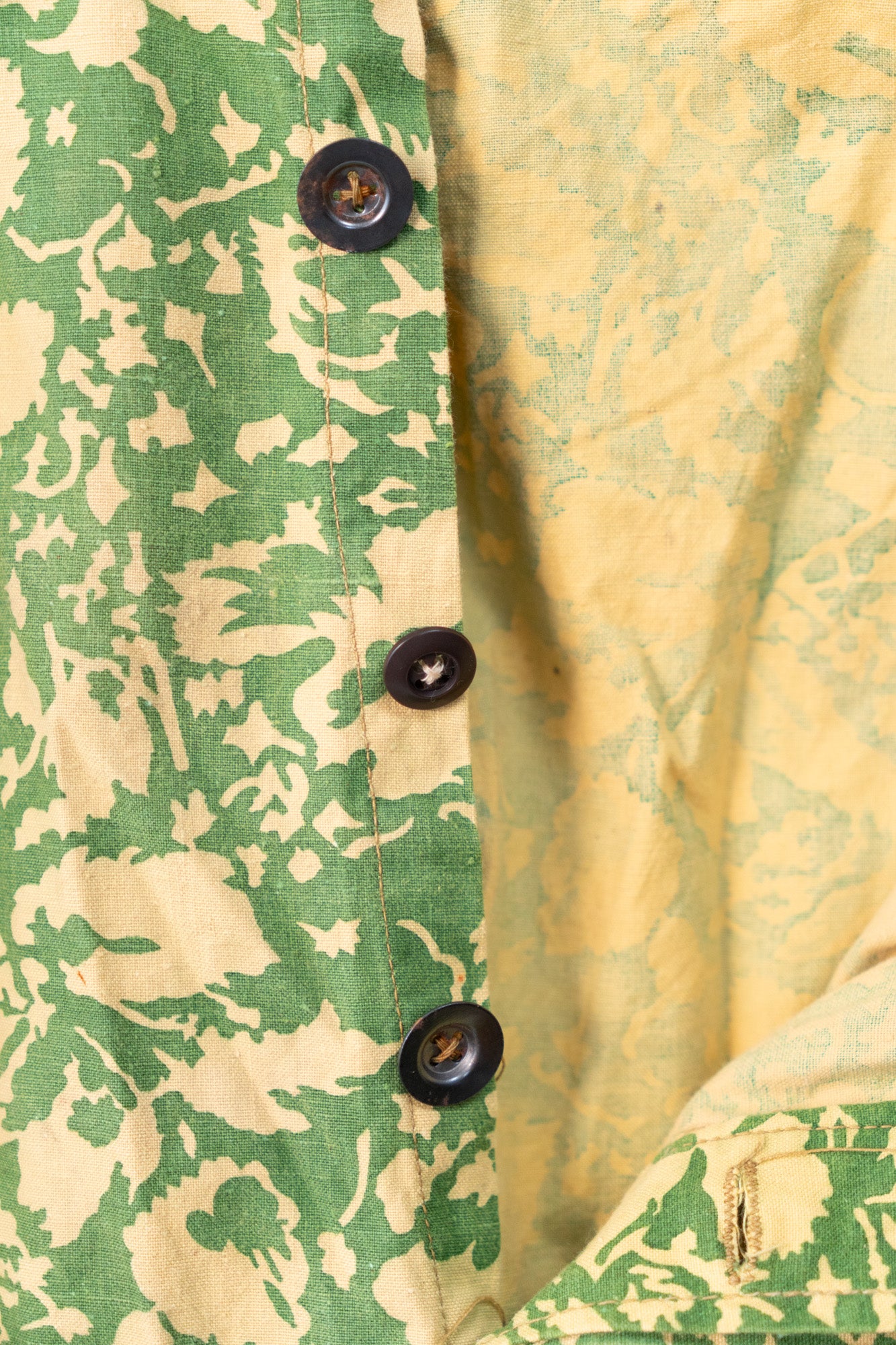 Pantalon de sniper de l'armée roumaine des années 50, camouflage feuille d'été