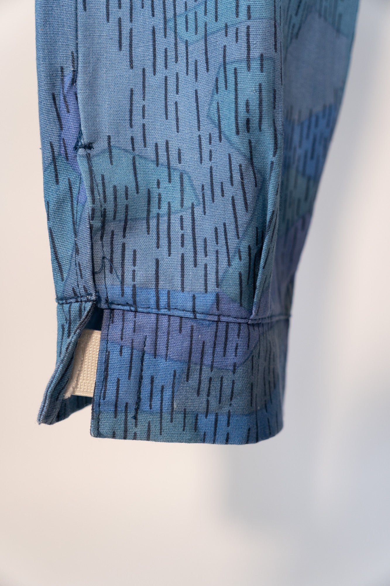 80er Jahre Tschechoslowakische Feuerwehr Blue Sprinter Camouflage Hose Deadstock