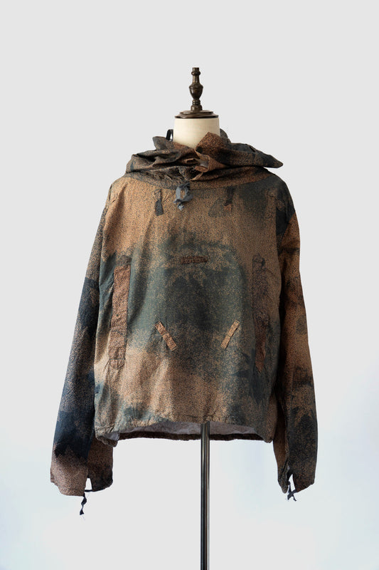 ~80er Jahre Jugoslawien Armee Scharfschützen-Smock Mikropunkt-Tarnung mit Groove Bag DEADSTOCK