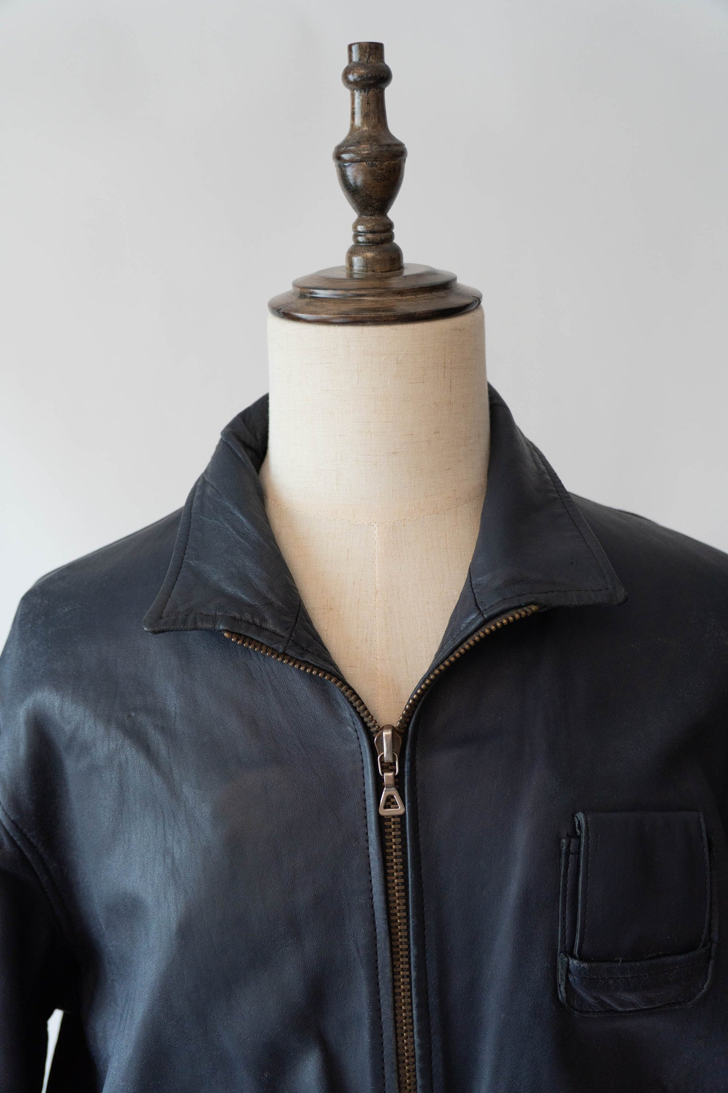 70s French Air Force Pilot Leather Jacket Original