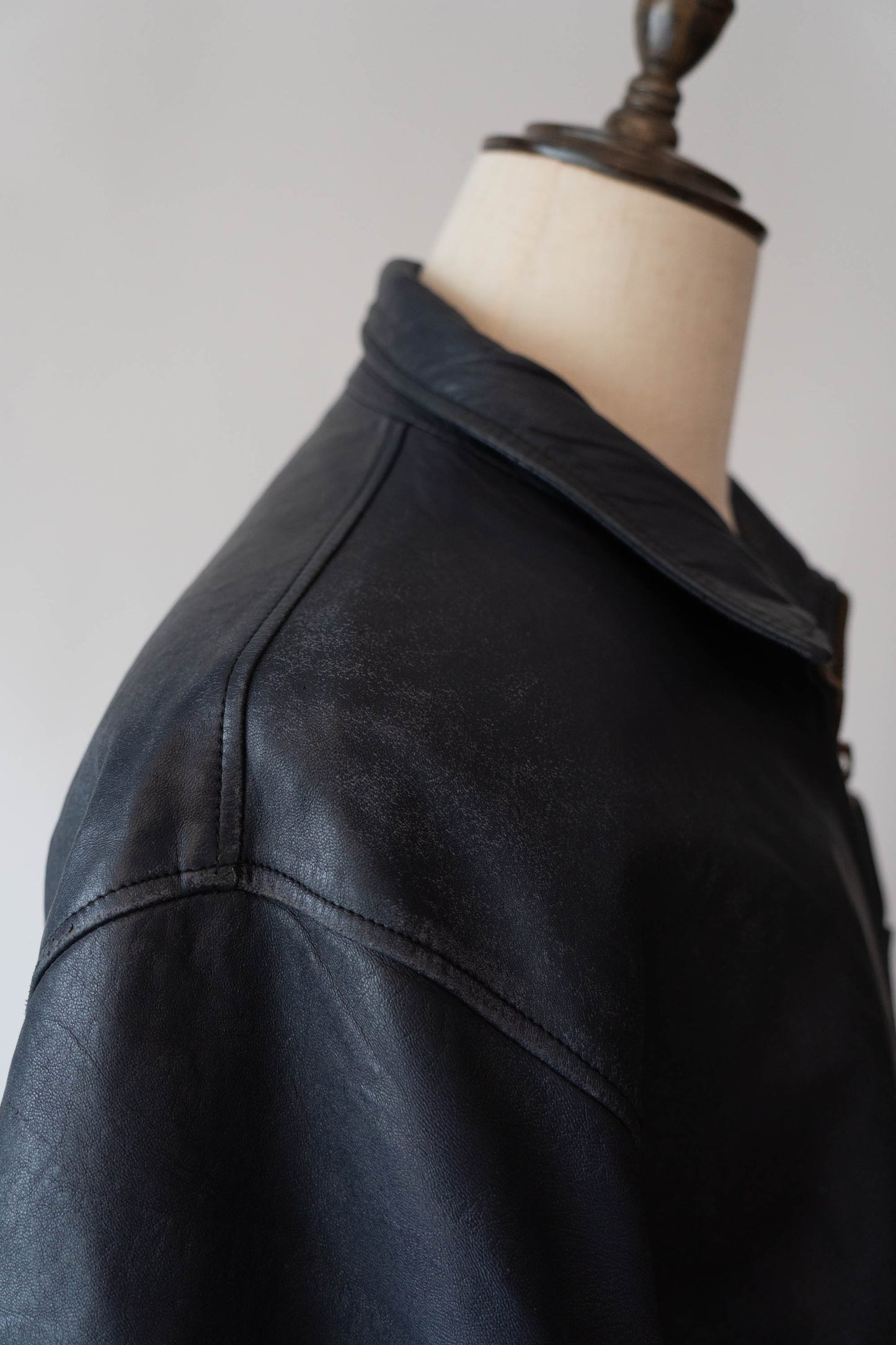 70s French Air Force Pilot Leather Jacket Original