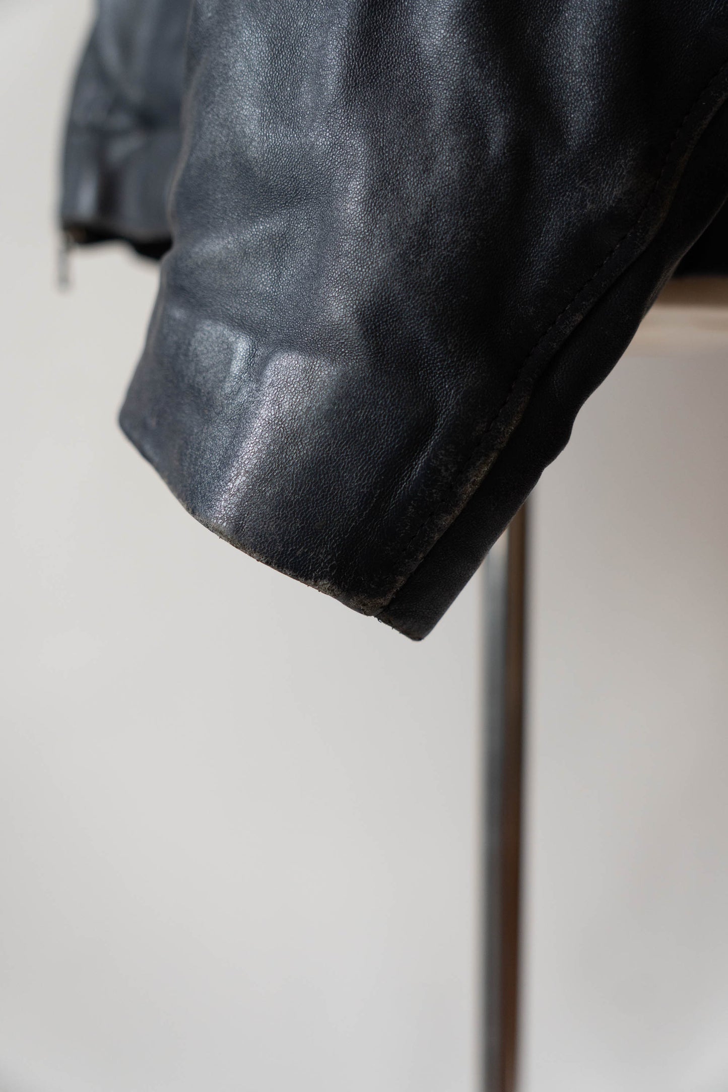 70s French Air Force Pilot Leather Jacket Original