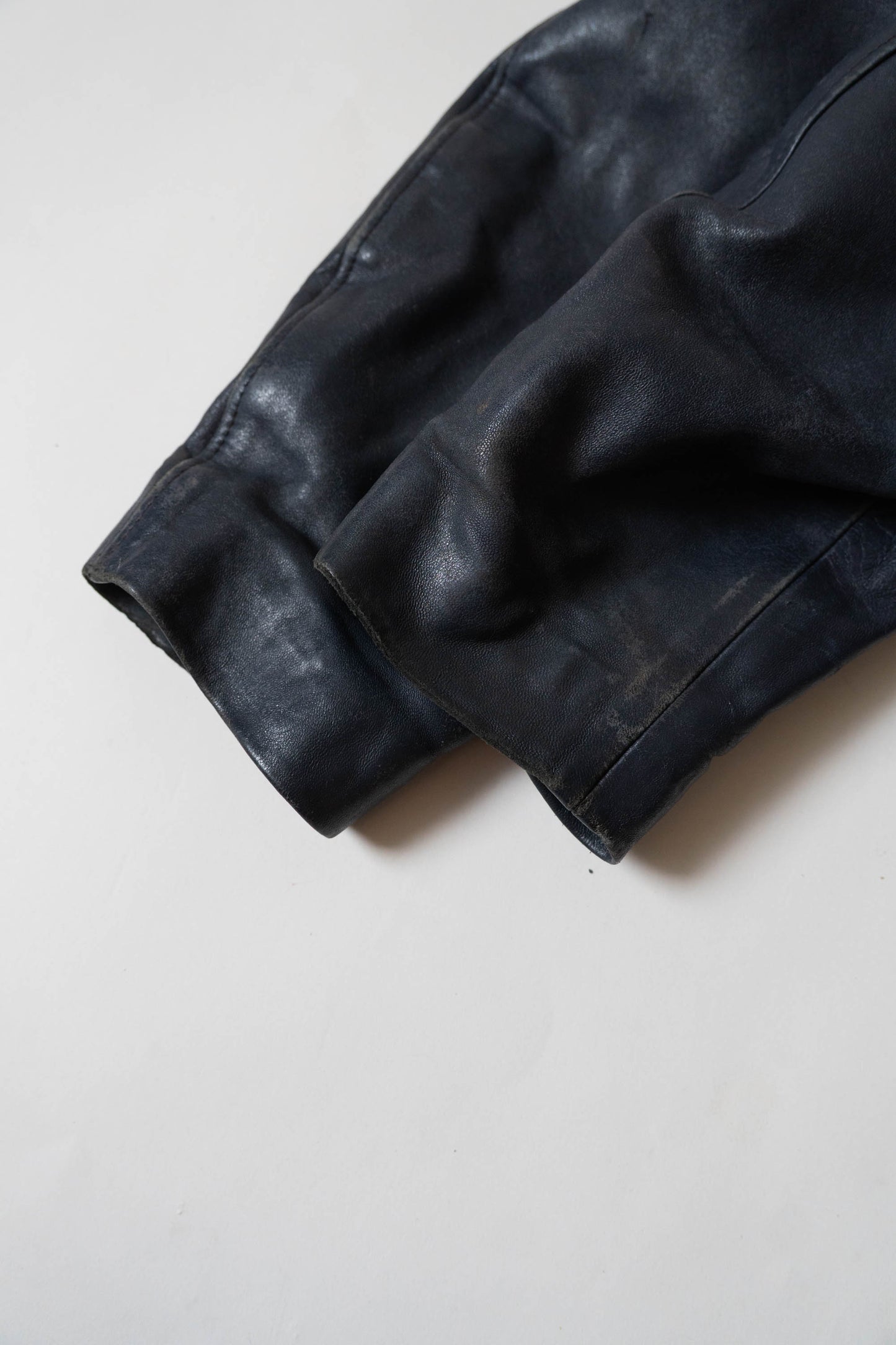 70s French Air Force Pilot Leather Jacket Original