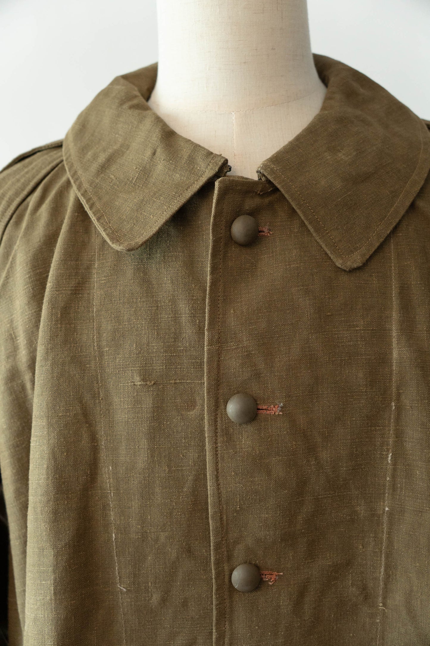 M35 French Army Motorcycle Coat Linen DEADSTOCK 1