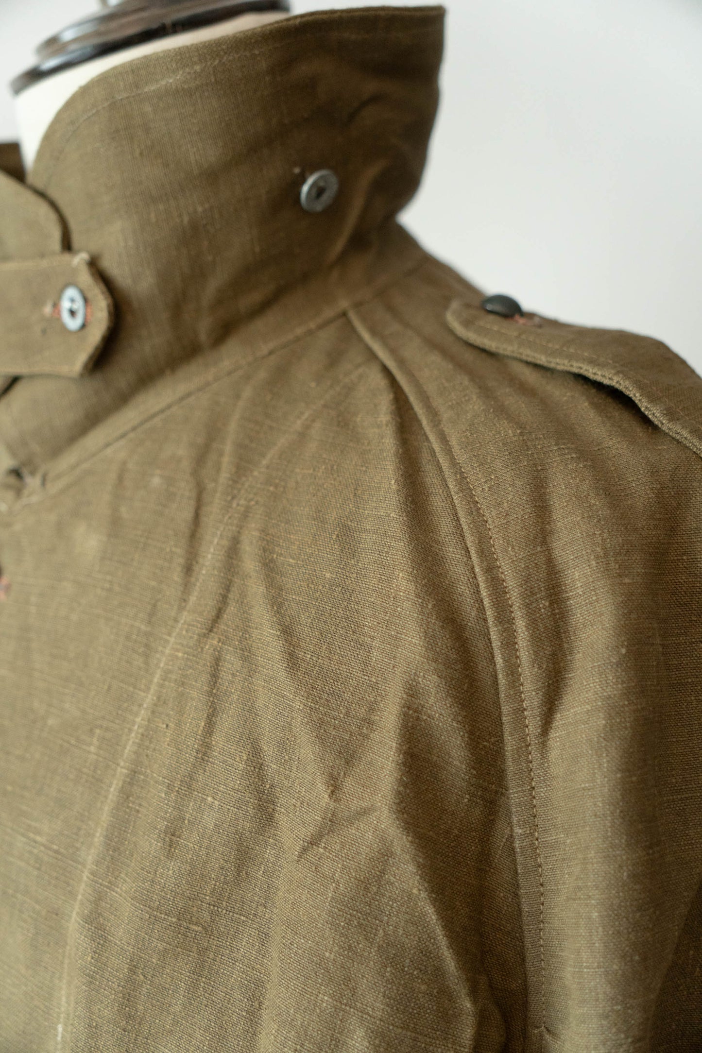 M35 French Army Motorcycle Coat Linen DEADSTOCK 1