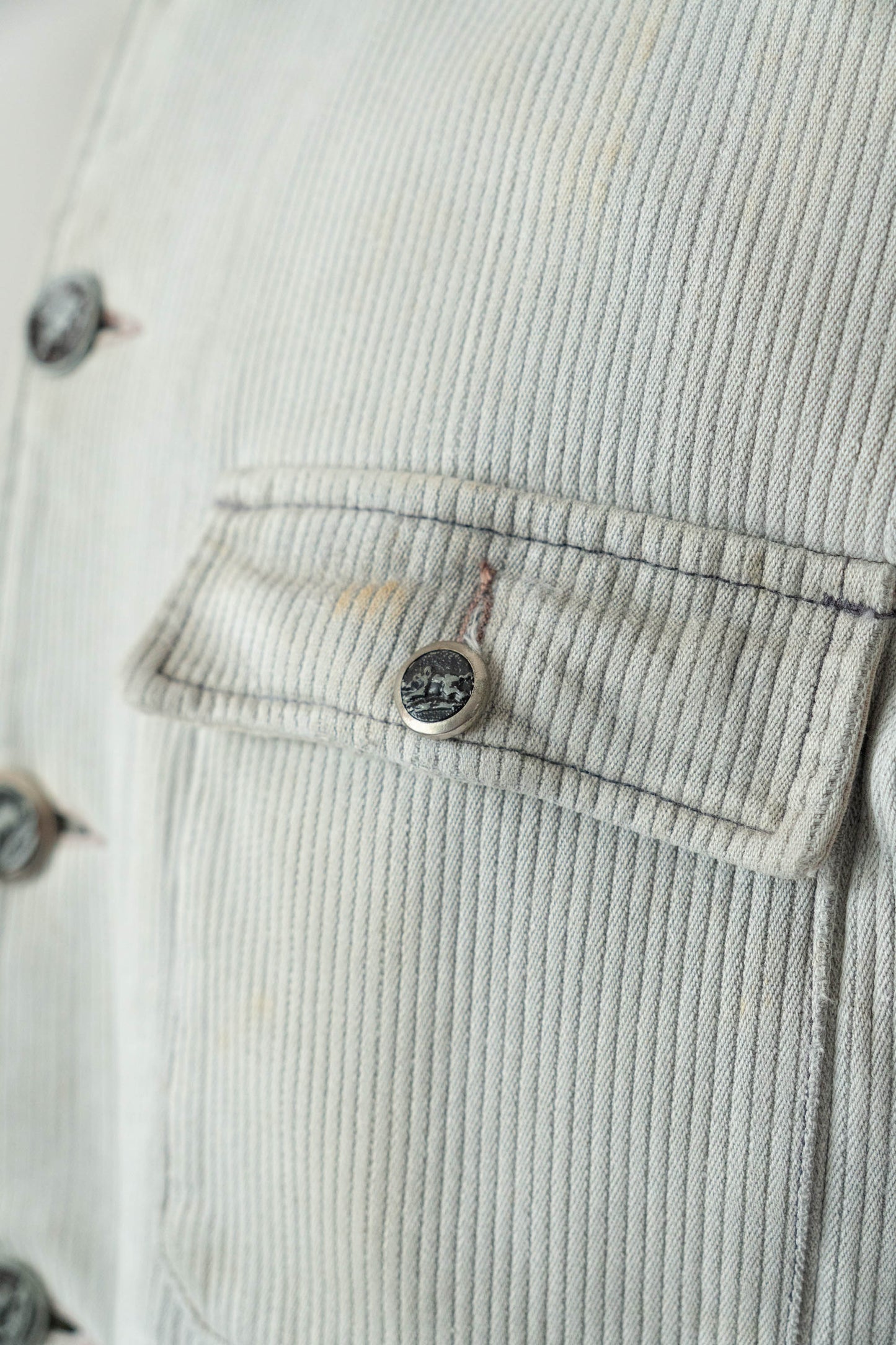 50s LE MONT ST MICHEL COTTON PIQUE HUNTING JACKET