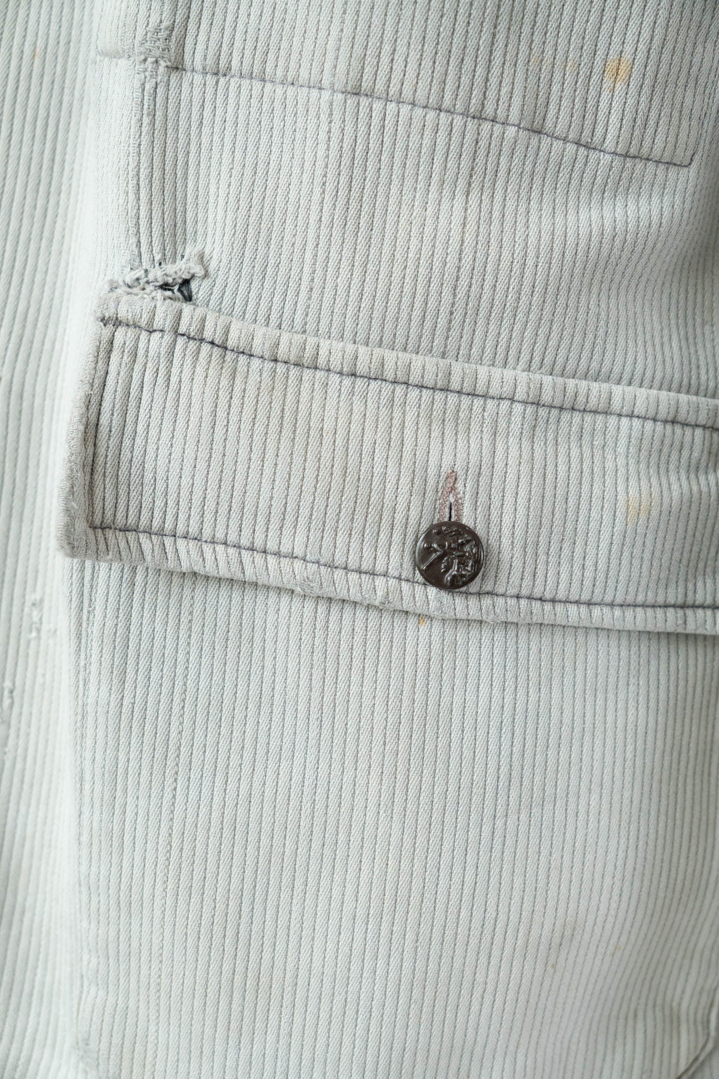 50s LE MONT ST MICHEL COTTON PIQUE HUNTING JACKET
