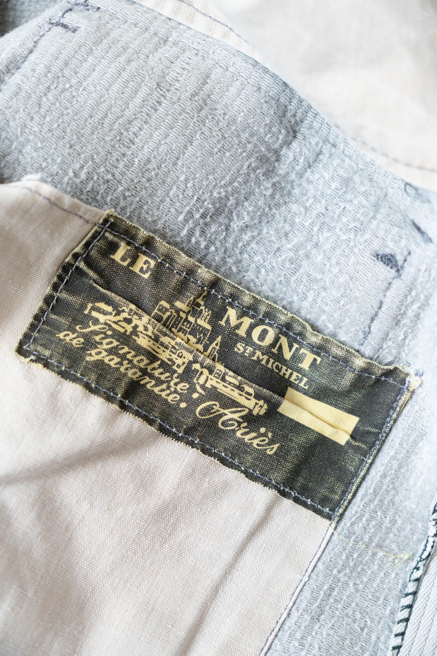 50s LE MONT ST MICHEL COTTON PIQUE HUNTING JACKET
