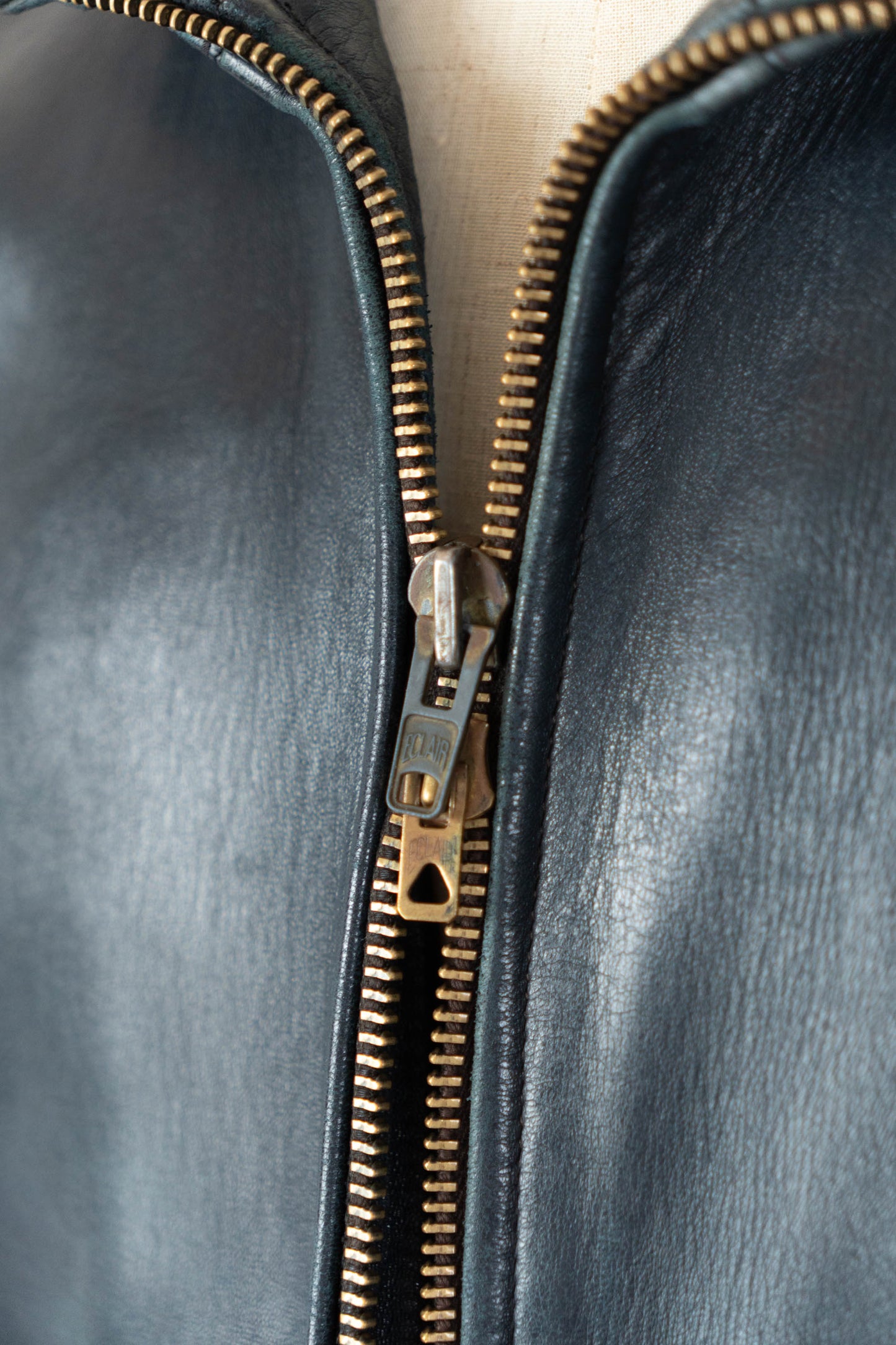 70s French Air Force Pilot Leather Jacket Original①