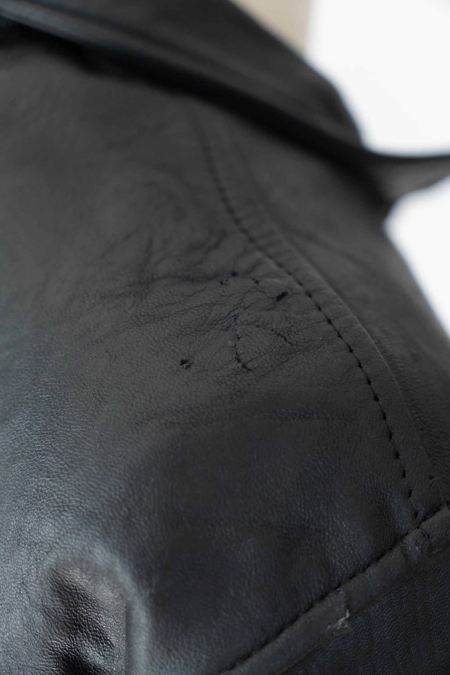 70s french Air Force pilot leather jacket civilian③