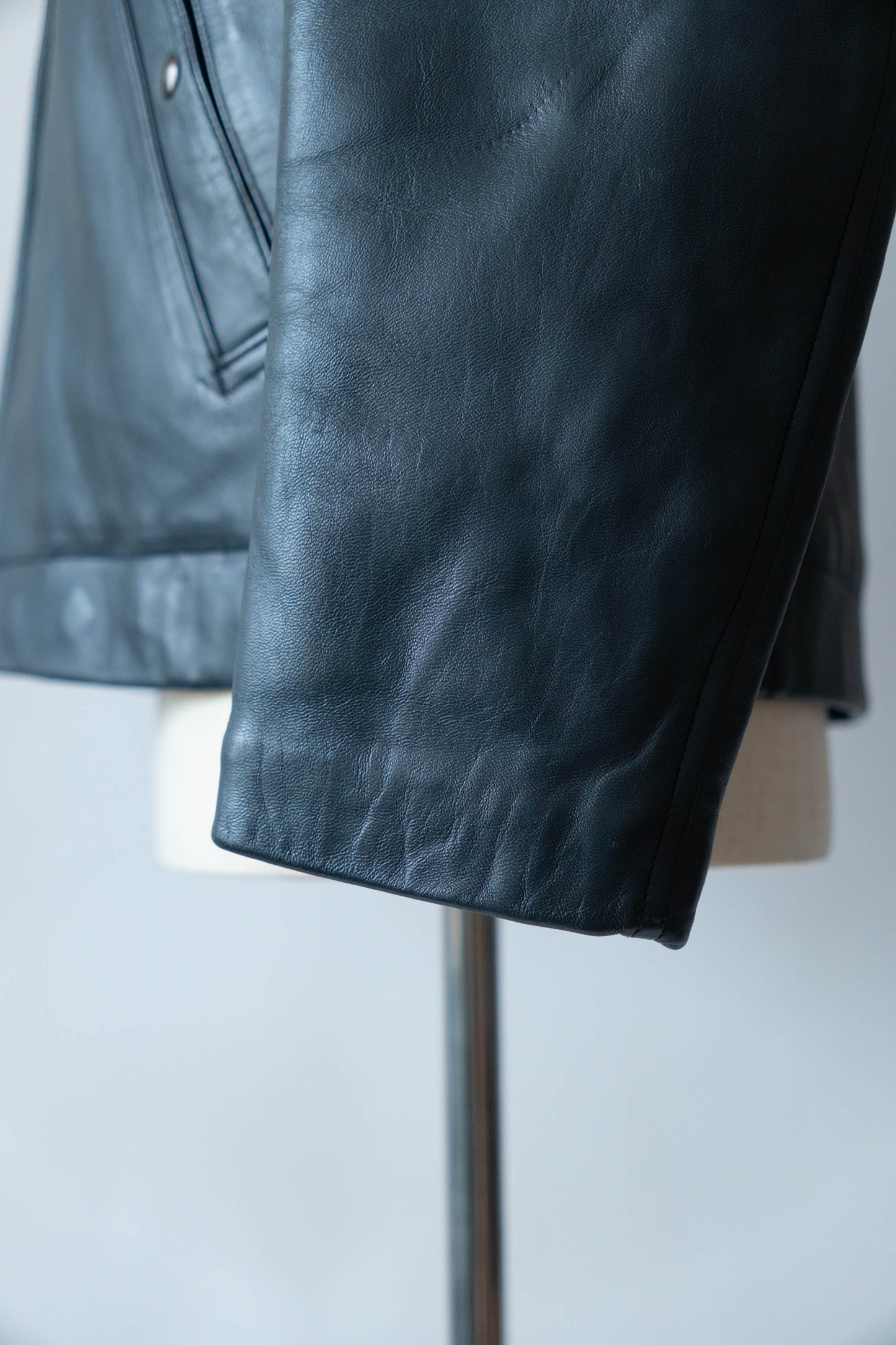 70s French Air Force Pilot Leather Jacket Original dead stock②