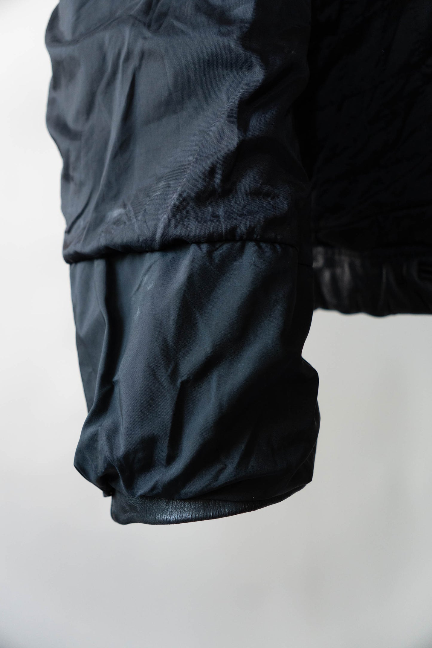 70s French Air Force Pilot Leather Jacket civilian①