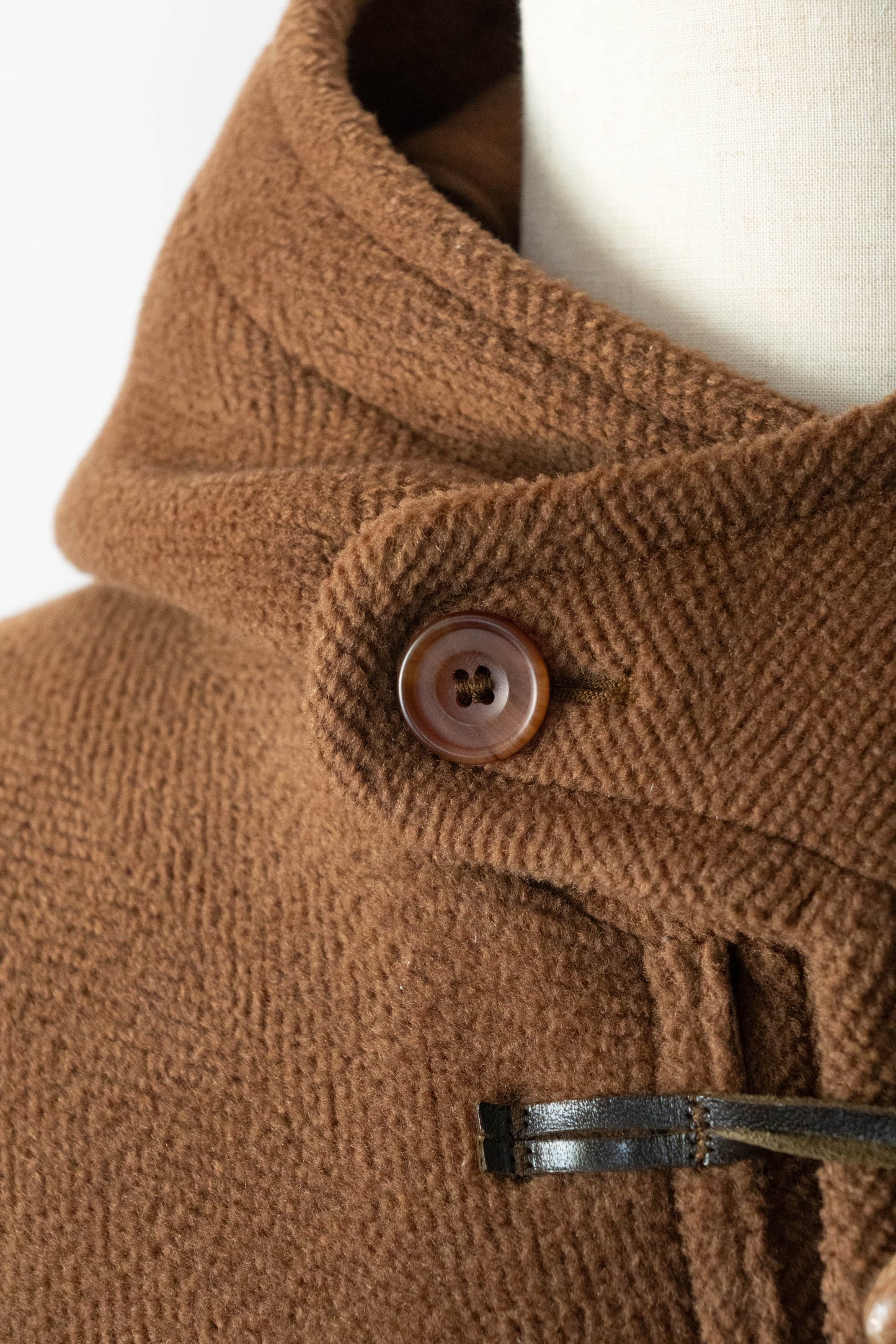 90s Invertere wool hbt duffle coat moorbrok fabric