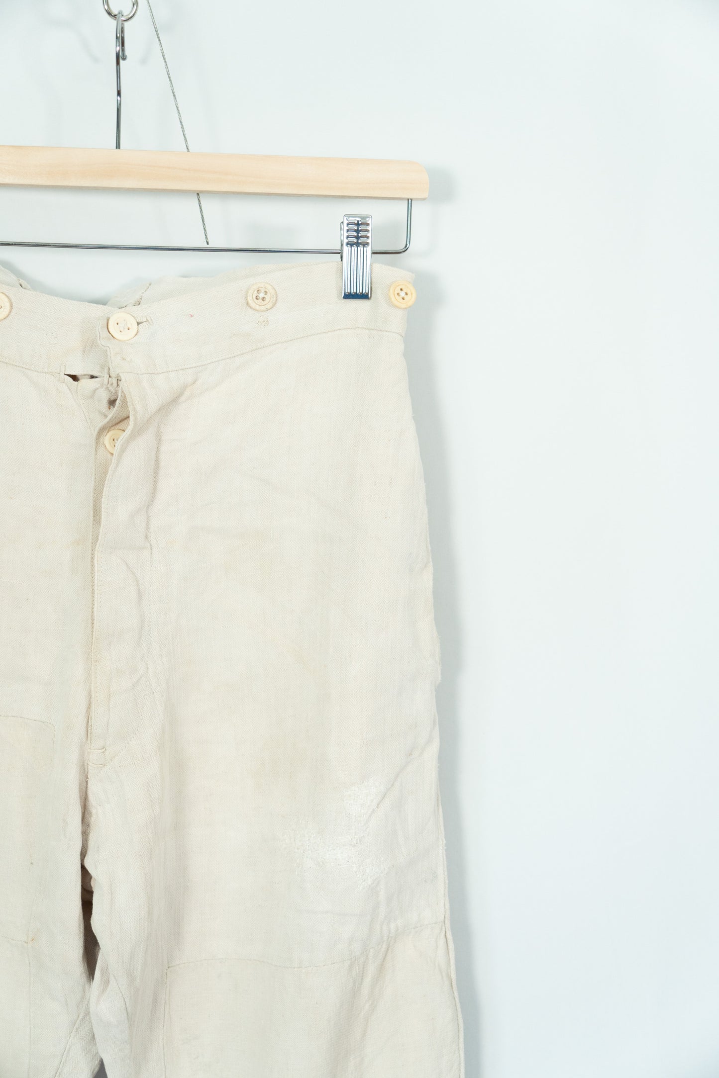 10−30s French Army WWⅠ Linen HBT Bourgeron Pants