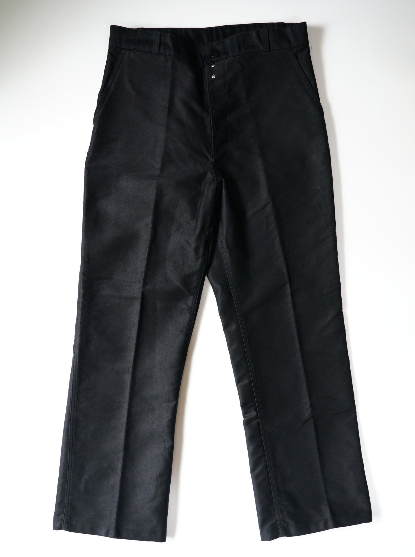 Pantalon en moleskine noir « Dubure & Deverchere » des années 50