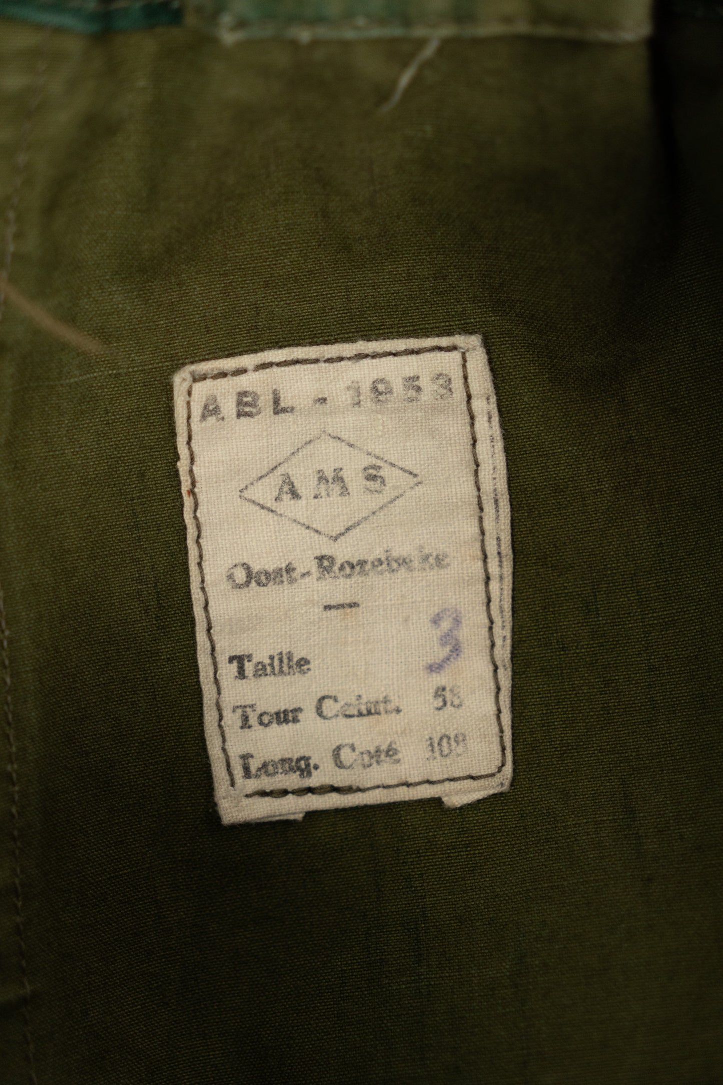 50s Belgian Army Ball&Moon Camoflauge Over Pants Early Model