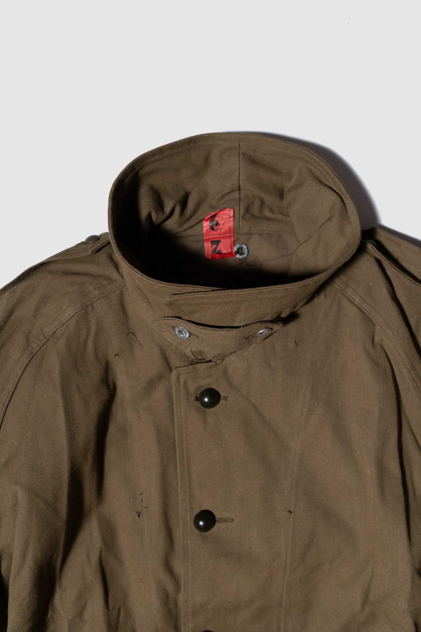 Manteau de moto M35 de l'armée française des années 40, DEAD STOCK