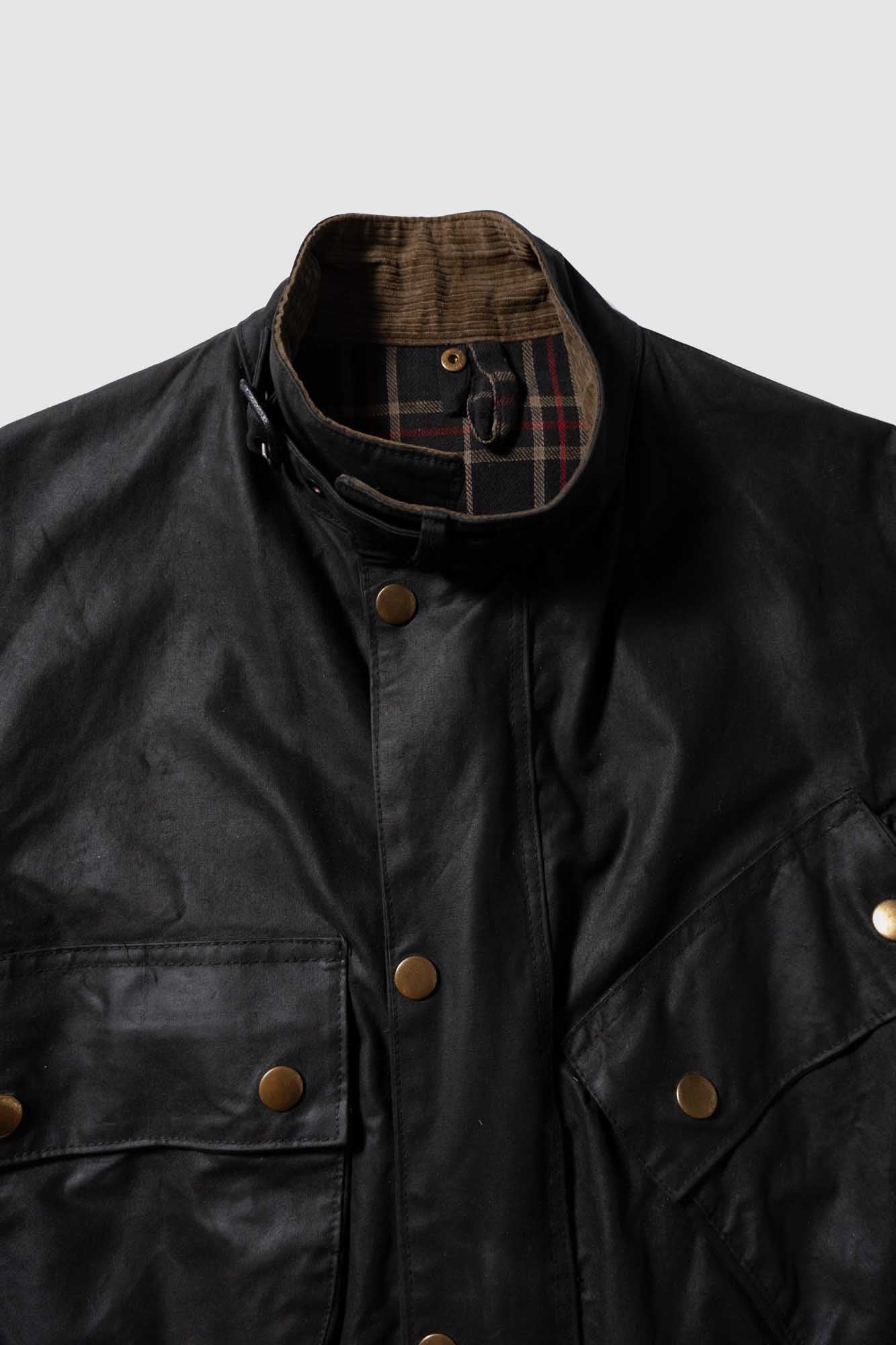60er Jahre Barbour International Motorradanzug Yellow Tag