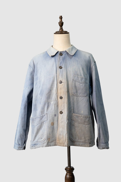 40s French Work Cotton Twill Jacket "Adolphe Lafont"