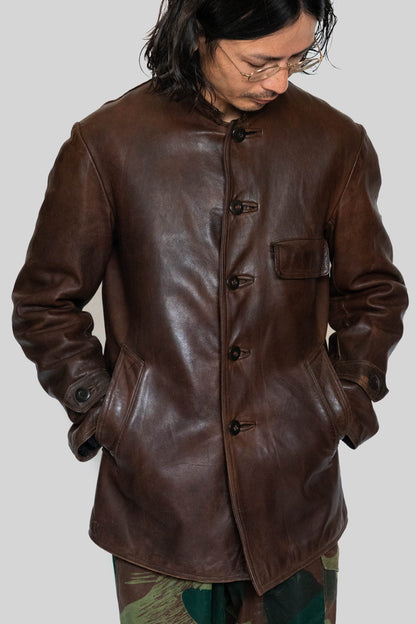 40s german kriegsmarine U-boat leather jacket