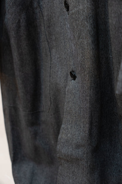 50-60s Black Chambray AtelierCoat "AU MOLINEL" DEAD STOCK