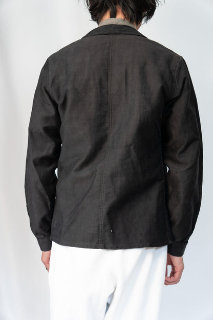 ~30s French Work Black Light Moleskin Jacket "4 Buttons"