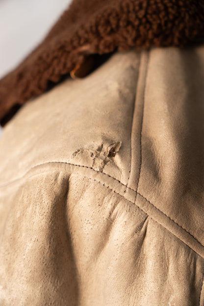 40s German Air force Luftwaffe Sheepskin Mouton Kanal Jacket