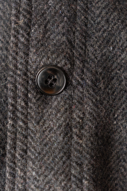 50s French Work Wool Herrinebone Farmers Jacket
