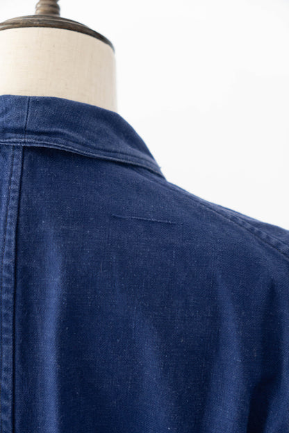 ~30s French Work Blue Cotton Twill Jacket