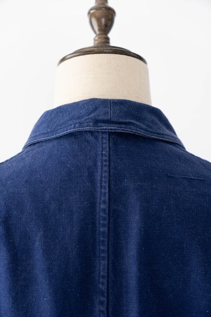 ~30s French Work Blue Cotton Twill Jacket