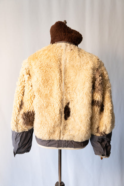 40s German Air force Luftwaffe Sheepskin Mouton Kanal Jacket