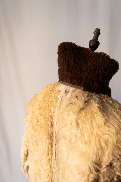 40s German Air force Luftwaffe Sheepskin Mouton Kanal Jacket