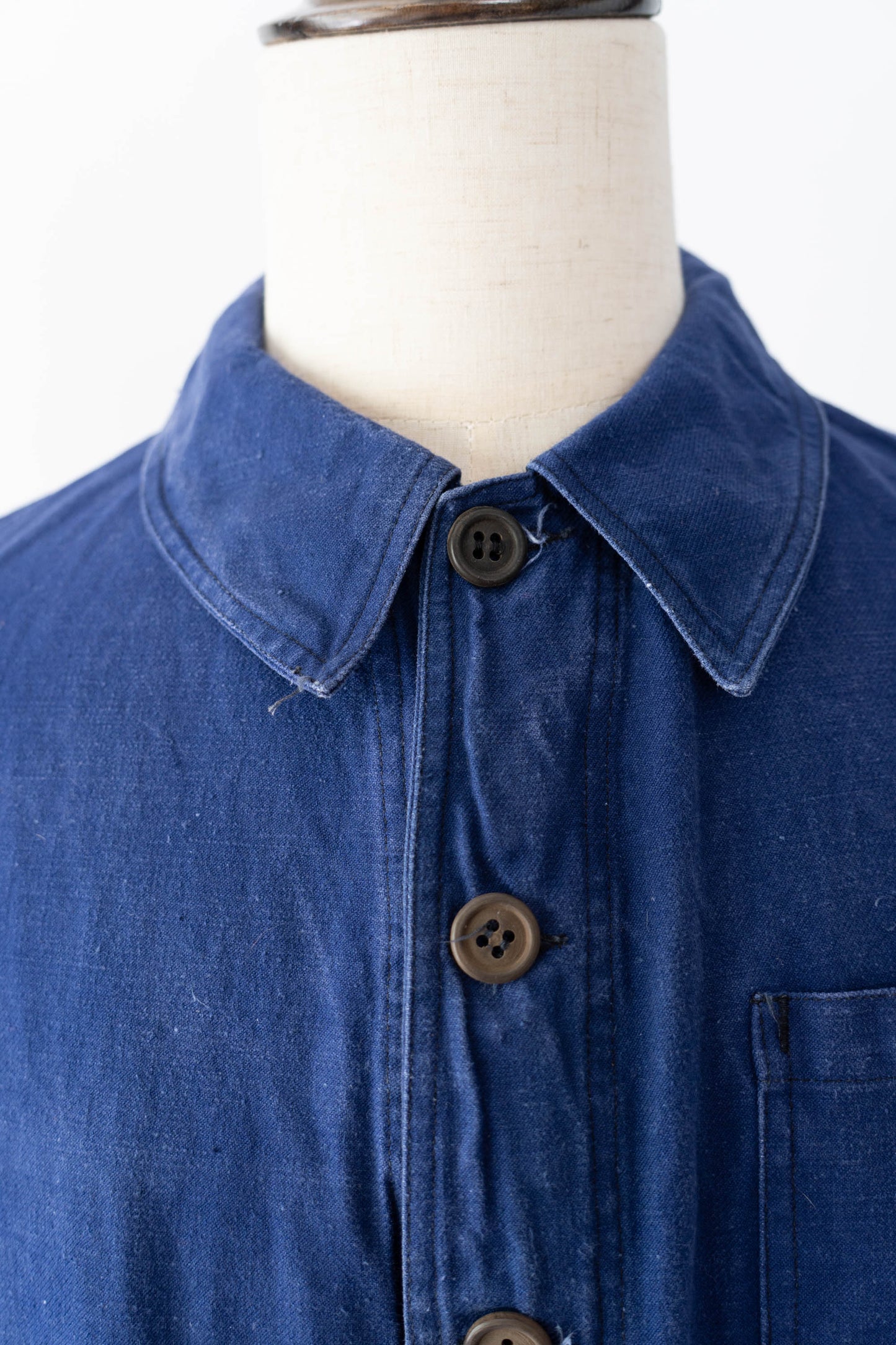 ~30s French Work Blue Cotton Twill Jacket