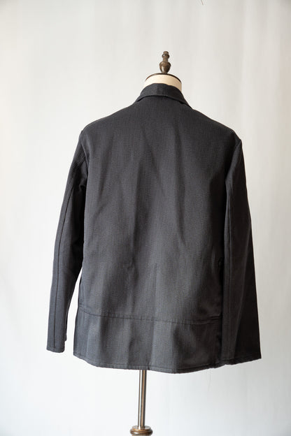 60s French Work Cotton Pique Hunting Jacket "Le Beau-Fort"　