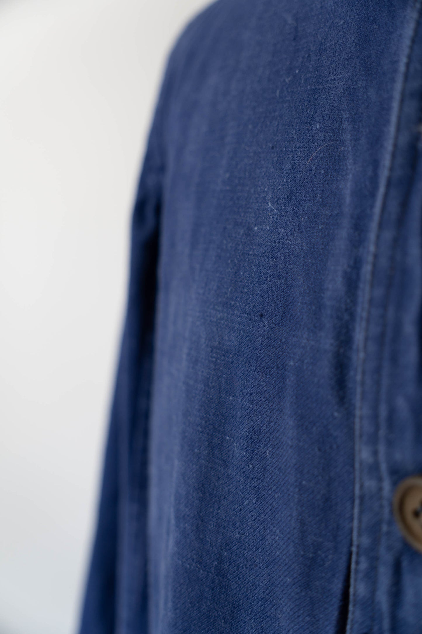 ~30s French Work Blue Cotton Twill Jacket