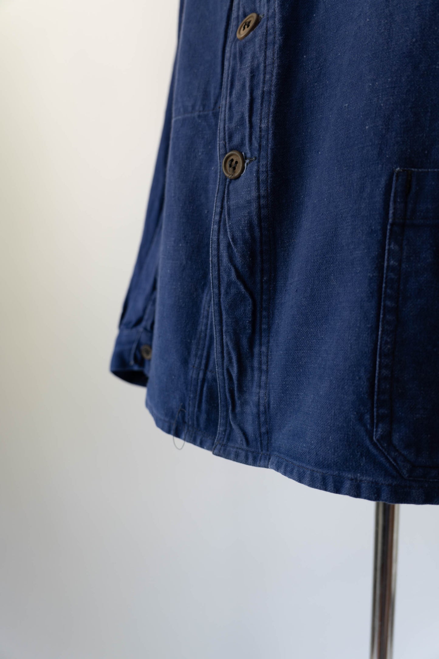 ~30s French Work Blue Cotton Twill Jacket