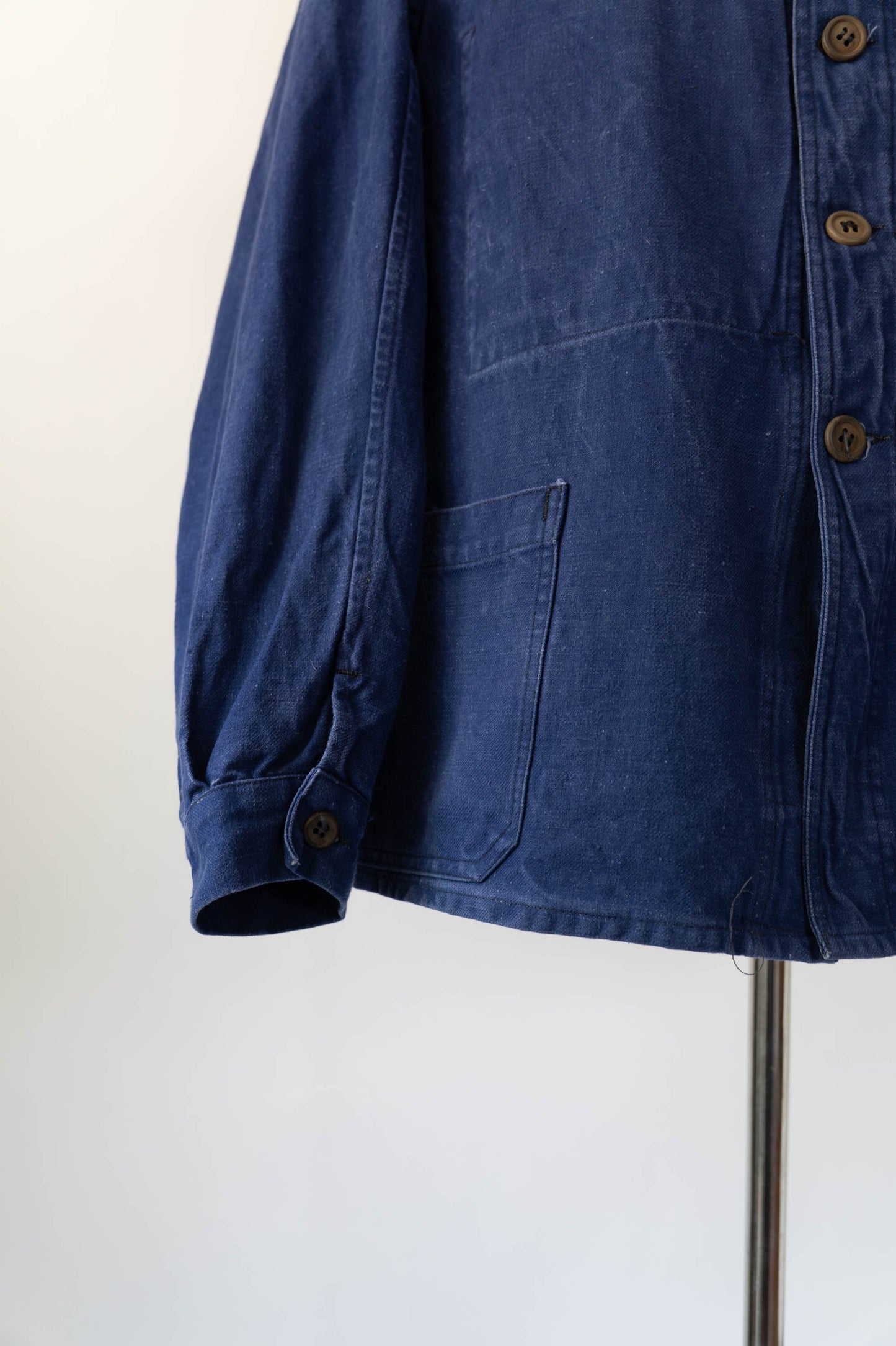~30s French Work Blue Cotton Twill Jacket