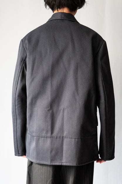 60s French Work Cotton Pique Hunting Jacket "Le Beau-Fort"　