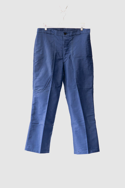40s French Work Vulcain Blue Moleskin Jacket DEAD STOCK